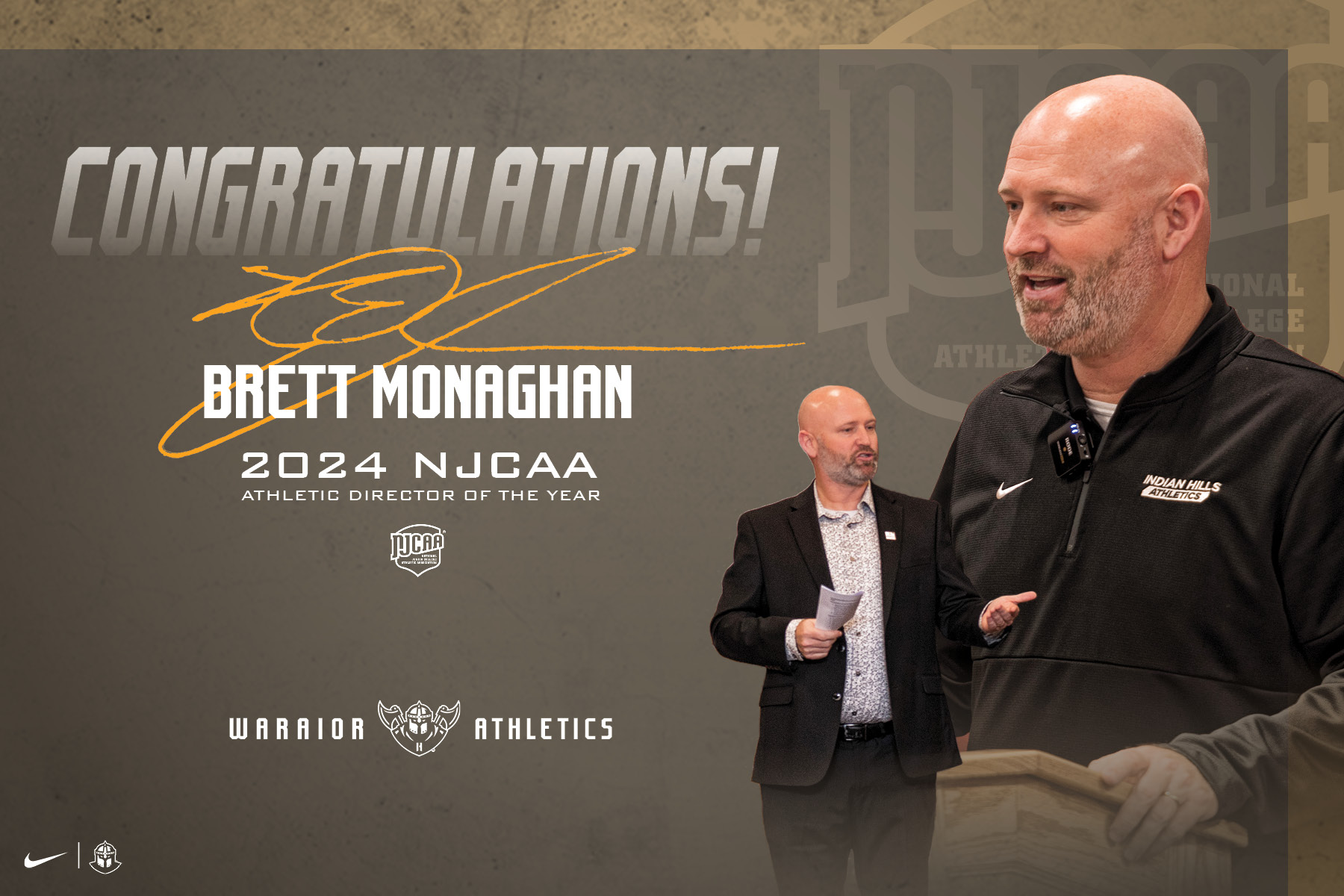 MONAGHAN NAMED NJCAA AD OF THE YEAR