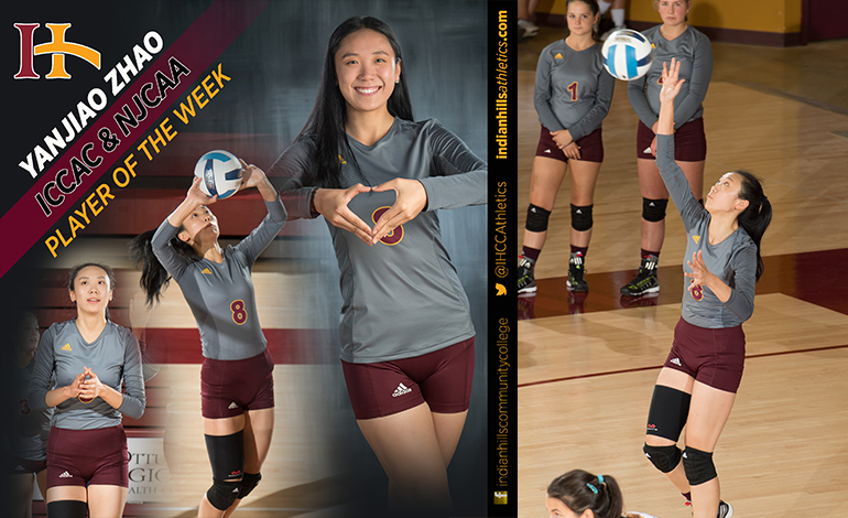 Zhao Sets Player of Week Honors