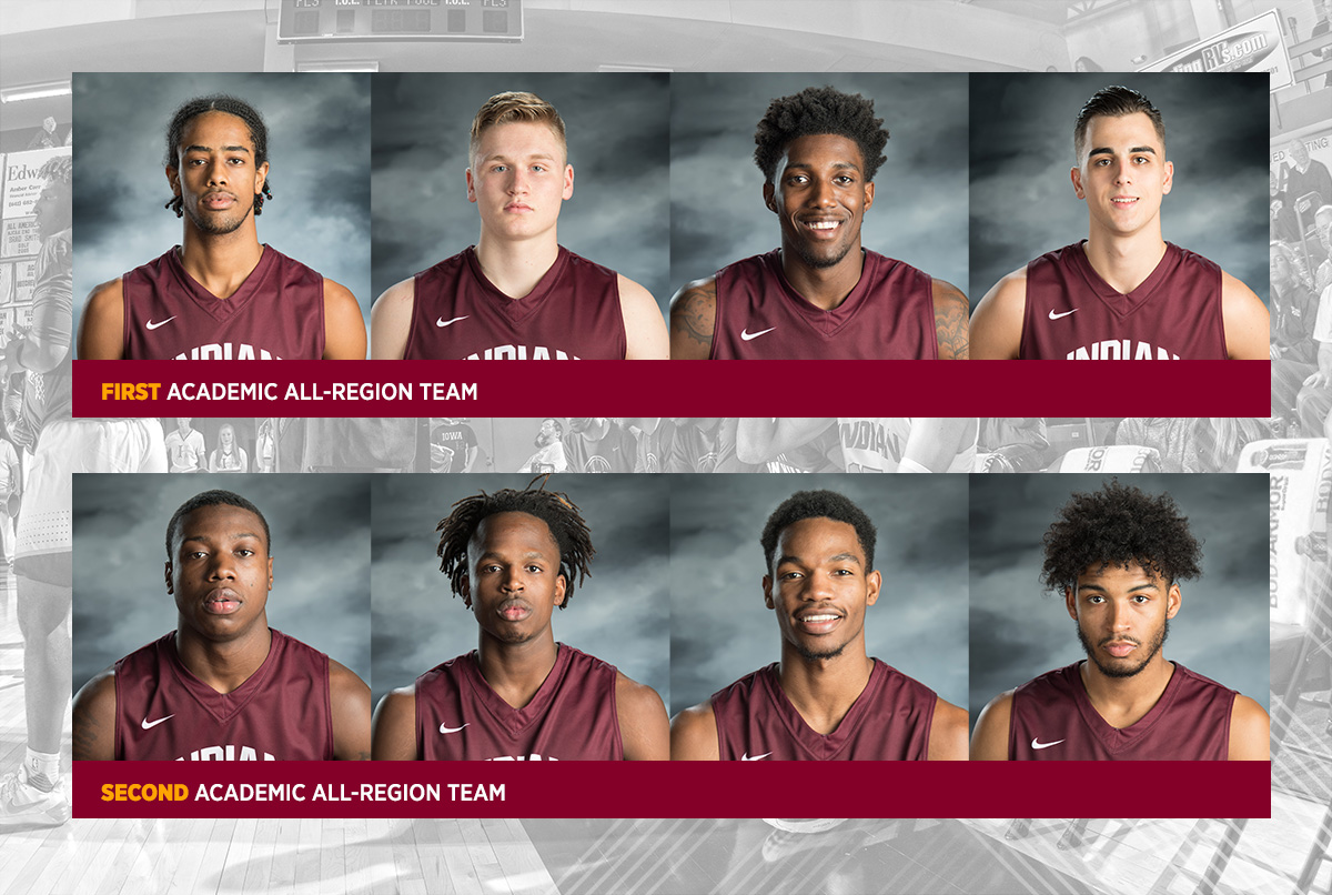 Basketball Academic All-Region Team - Eight Players, four on the first team and four on the second team.