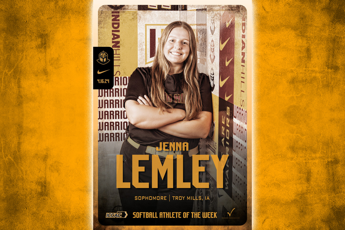 LEMLEY NAMED ICCAC ATHLETE OF THE WEEK