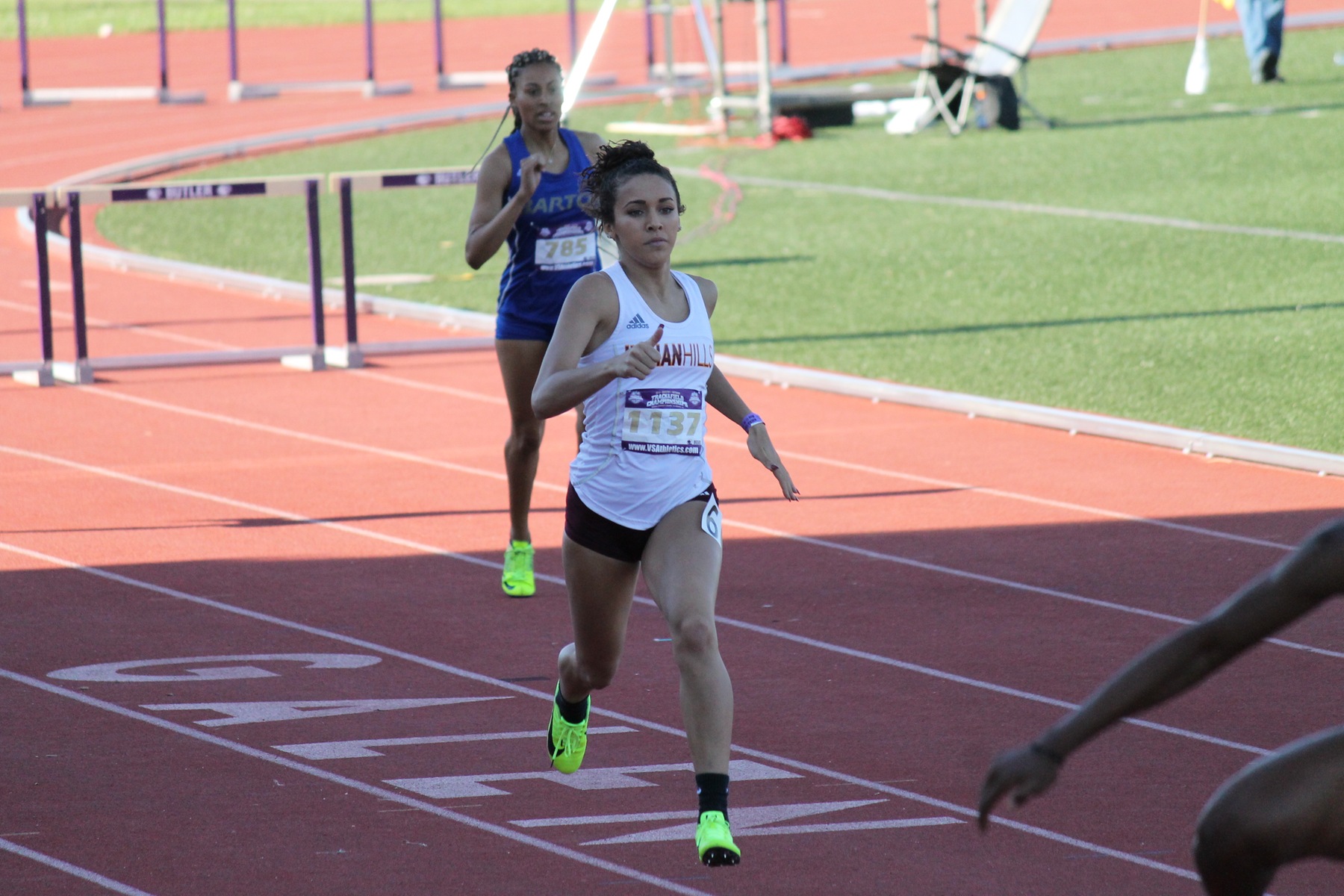Tyarra English-Paulson finished as the women's track and field team's first ever All-American.
