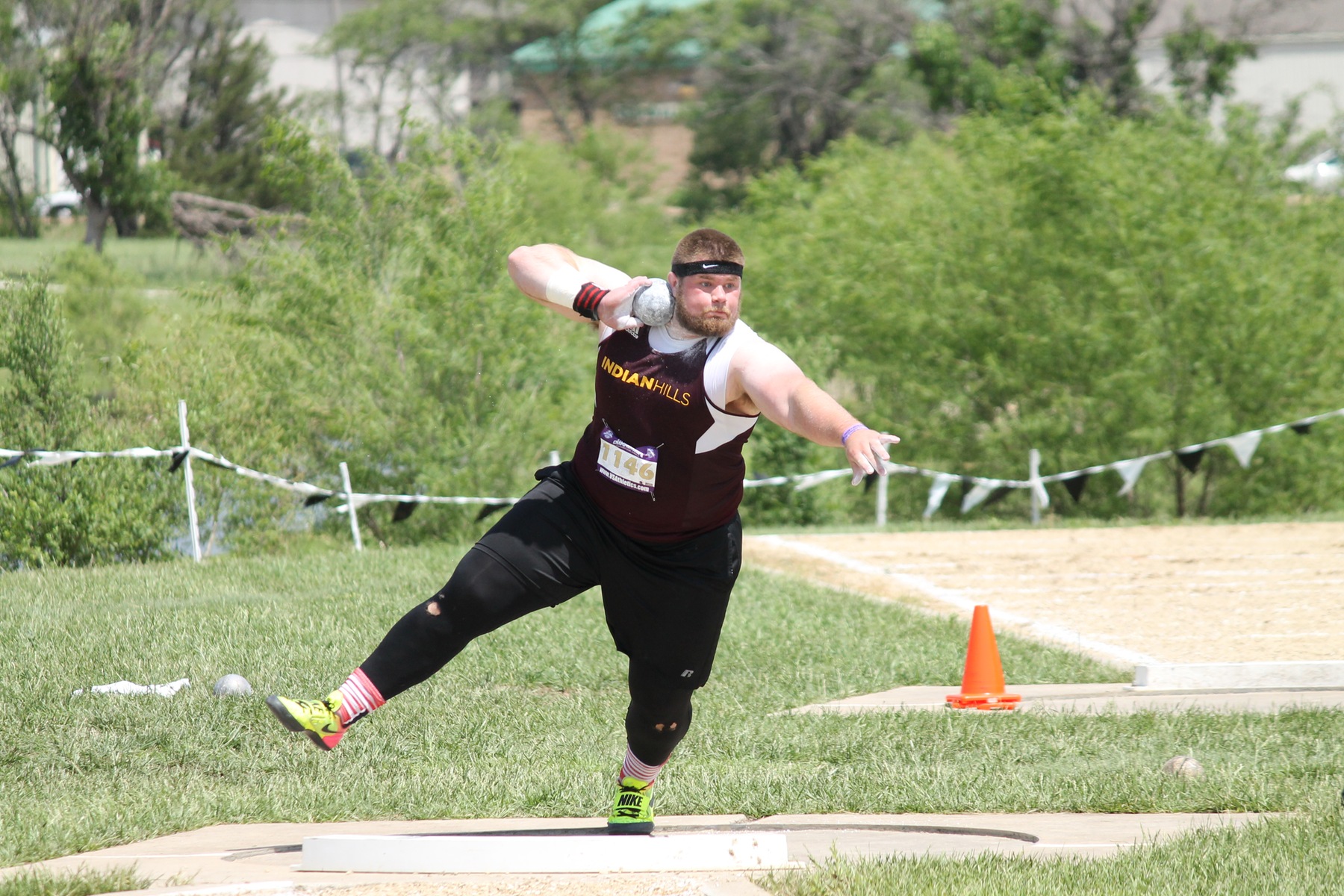 Nathan Winters finished 4th in the shot put at the 2018 NJCAA Outdoor Track & Field National meet.