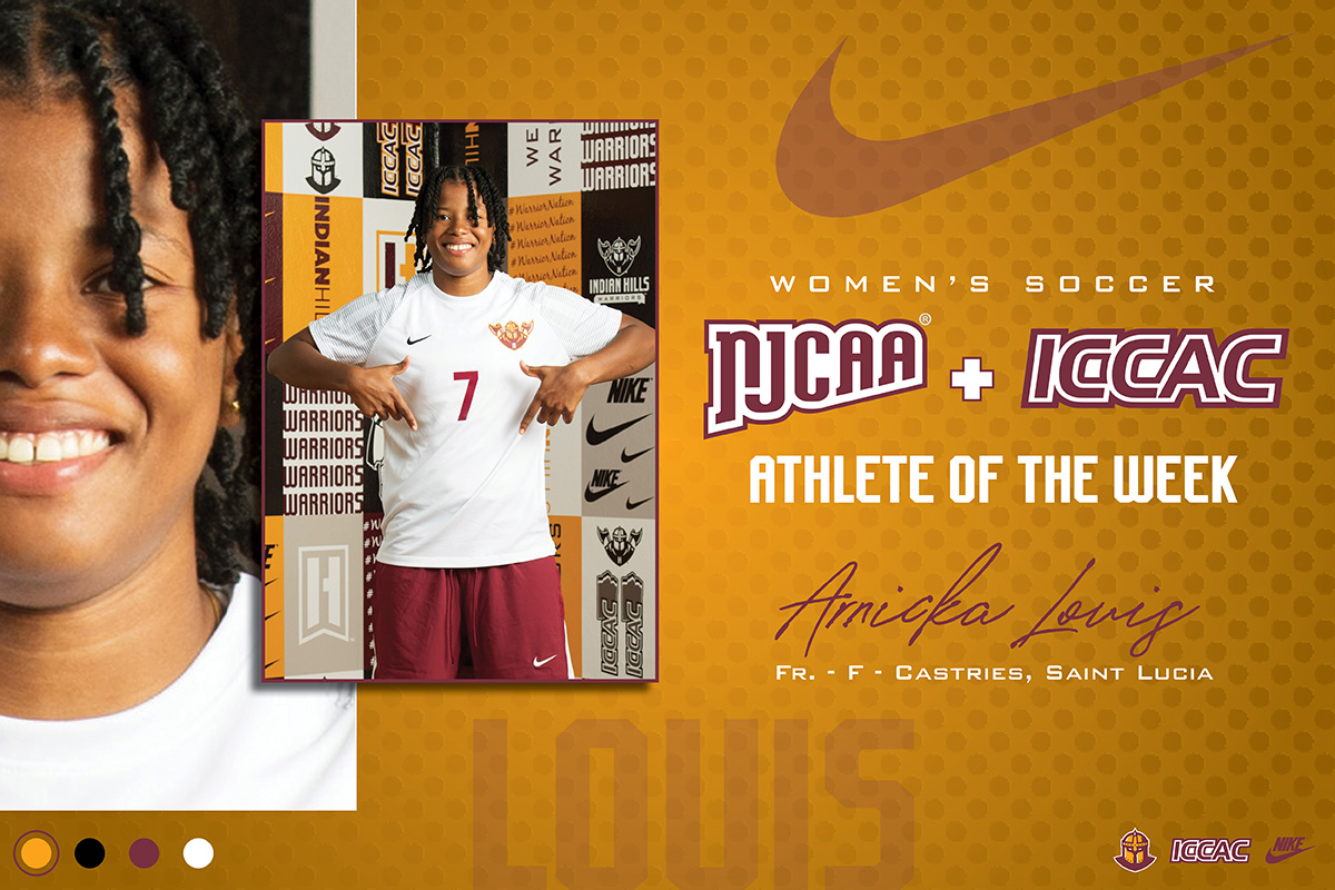 LOUIS NAMED NJCAA, ICCAC ATHLETE OF THE WEEK