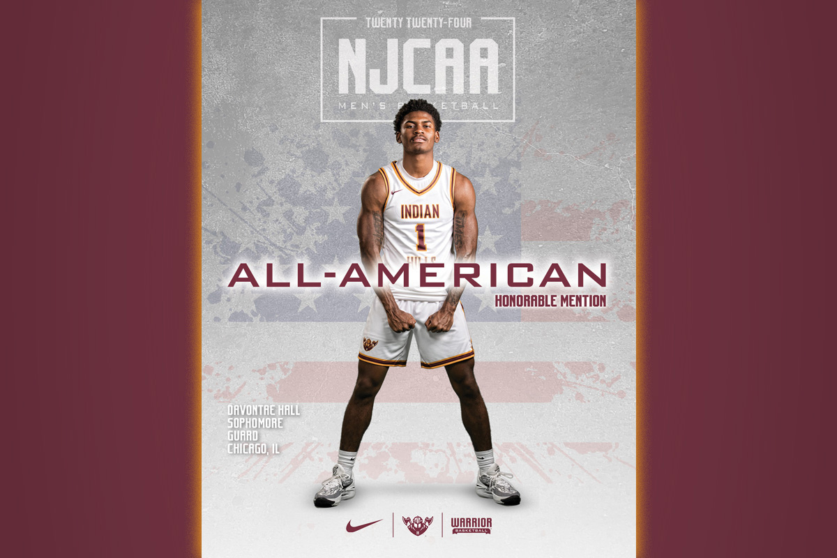 HALL NAMED NJCAA HONORABLE MENTION ALL-AMERICAN